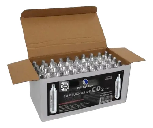 [KT.50.AZCO212G] 50 Tanques De Co2 De 12 Gr Para Cualquier Marca Crosman Gamo