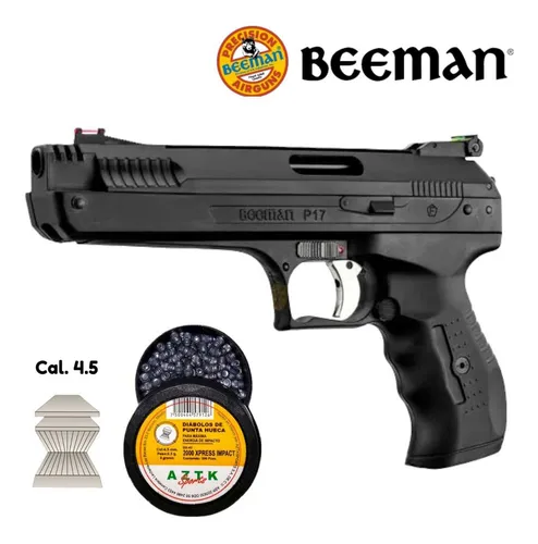 Pistola Nitro Piston Beeman P17 + Diabolos 4.5mm