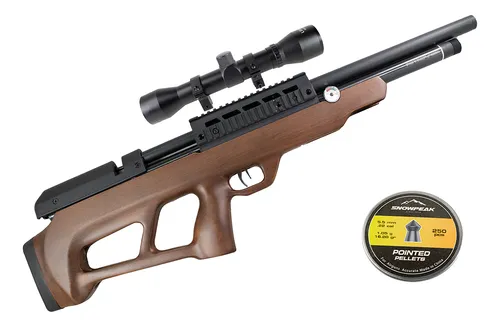 Rifle Kit Under Lever Cal.5.5mm Regulado+ Mira4x32 +diabolos