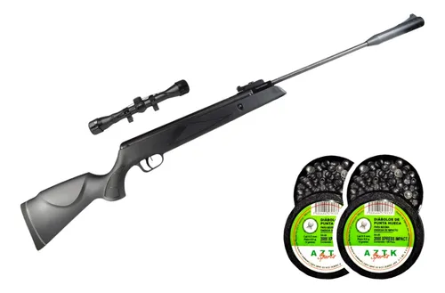 Rifle Aztk Black Scorpion Nitro Pistón + Mira 4x32 900 Fps