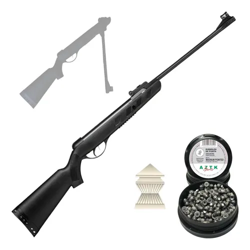 Aztk / Colibrí Rifle Lanzador De Aire 4.5mm + Diabolos