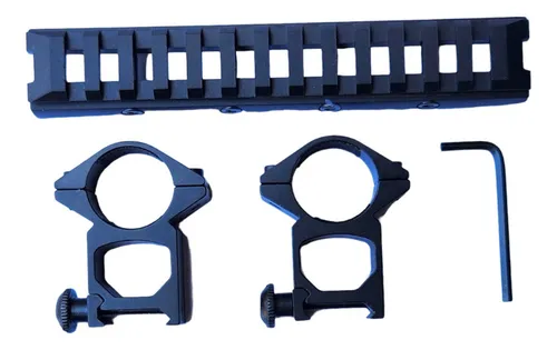 Adaptador Riel Picatinny De 11 Mm A 21mm Con Monturas Altas