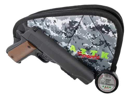 Pistola 4.5mm Aztk Lp400 Bombeo Simple + Diabolos + Funda