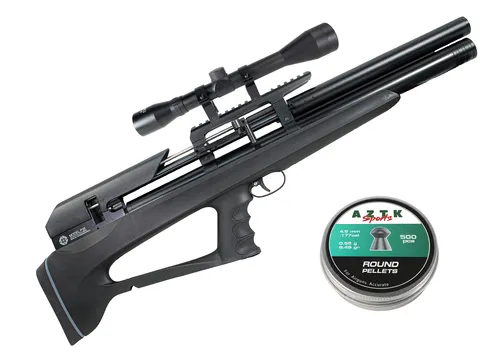 Rifle Pcp Aztk Carnotauro P35 Regulado 5.5 + Mira Y Diabolos