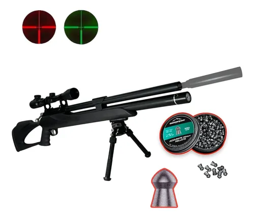 Rifle Pcp Aztk Kong + Mira + Diabolos 5.5mm + Bipode