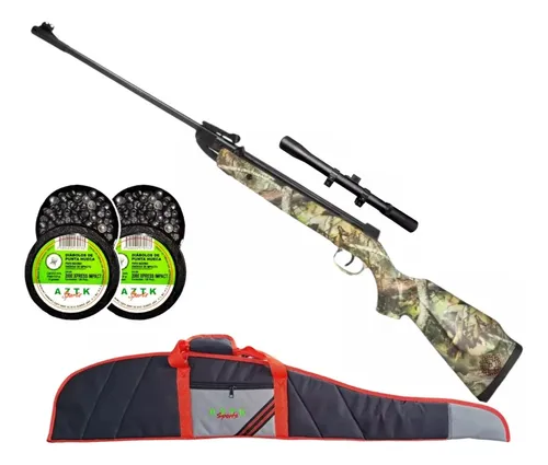 Rifle Aztk Camaleon 5.5 + Funda + Mira 4x20 +diabolos 650fps