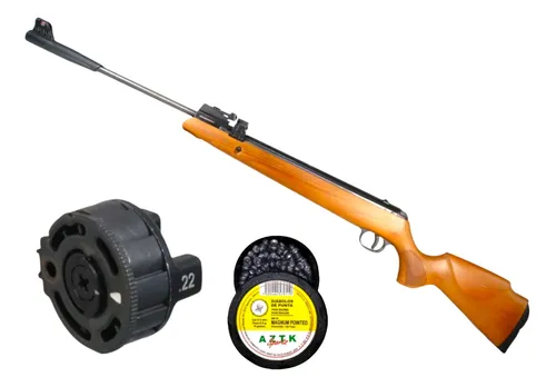 Rifle Aztk Leon-x 5.5 Cargador 12 Diabolos Nitro Piston
