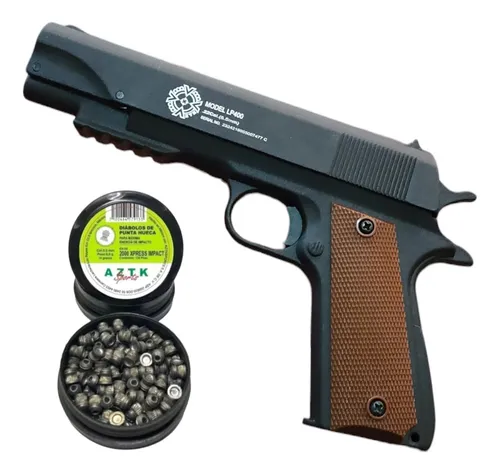 Pistola 5.5mm Aztk Lp400 Bombeo Simple + Diabolos