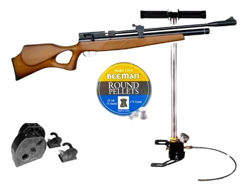 Kit Pcp Beeman Rifle Comander + Bomba 3 Etapas + 175diabolos