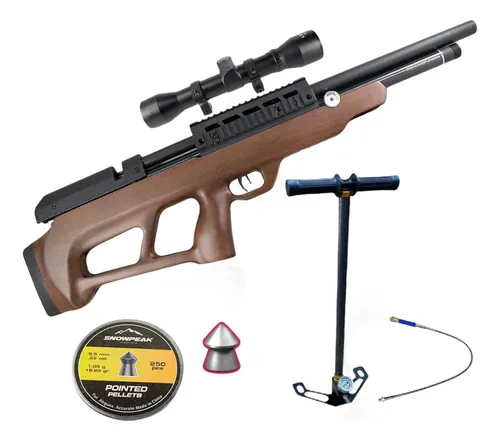 Rifle Pcp Beeman Under Lever 5.5 Madera + Bomba + Diabolos