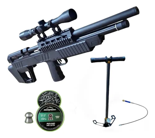 Rifle Pcp Beeman 5.5 Commodore + Bomba + Diabolos + Mira