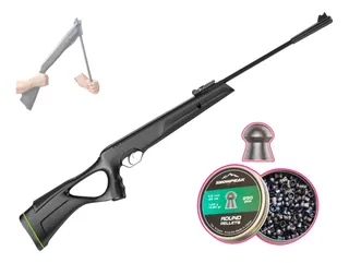 Rifle Aztk Murciélago 5.5mm 600 Fps Nitro Pistón + Diabolos
