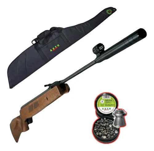 Rifle Nitro Pistón Aztk Magnum Classic + Diabolos + Funda
