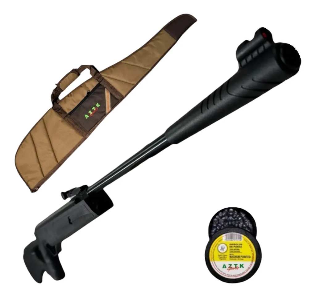Rifle Nitro Pistón Aztk Murciélago 5.5mm + Funda + Diabolos