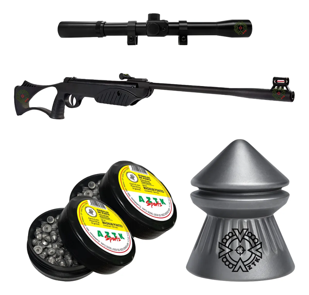 Rifle De Resorte Xisico Xs16 Diábolos 5.5mm + Mira
