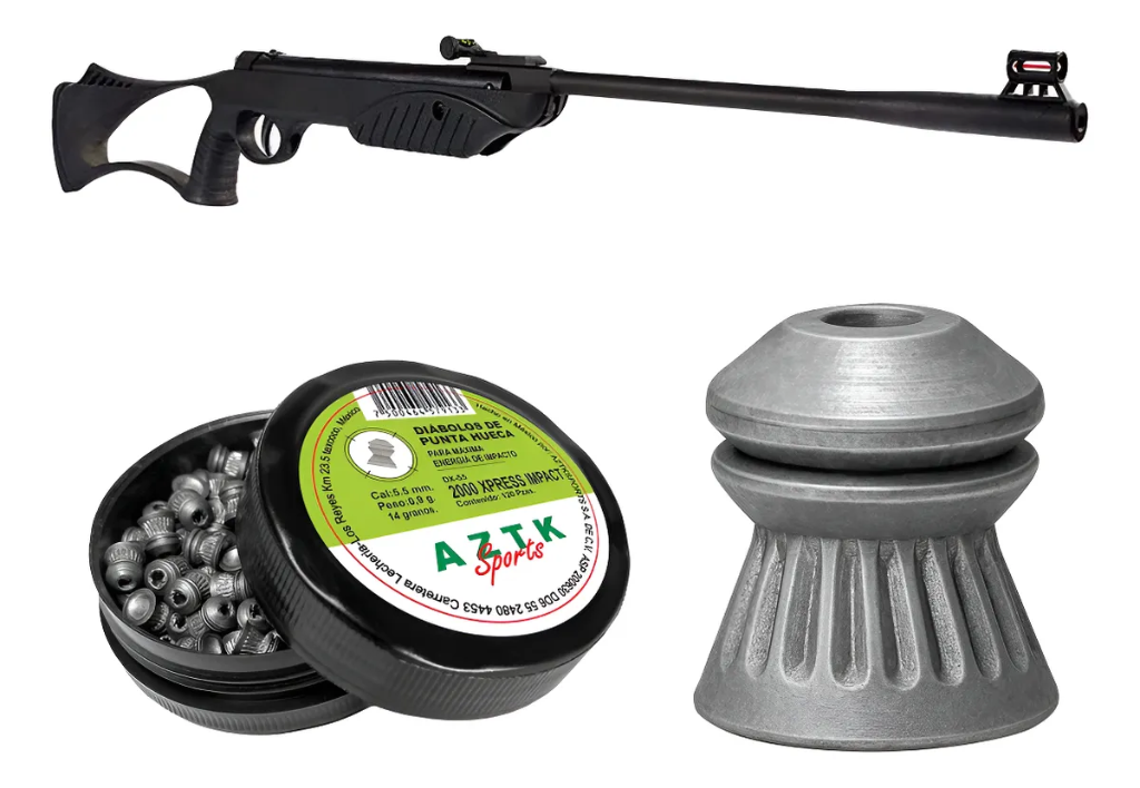 Rifle De Resorte Cañon Acero 5.5mm Xisico Xs16