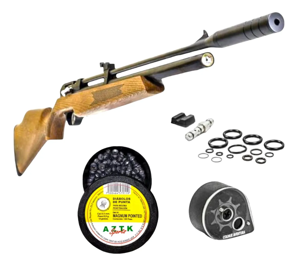 Rifle Pcp Aztk Pr-900 Regulado Cal 5.5 + 175 Diabolos Beeman