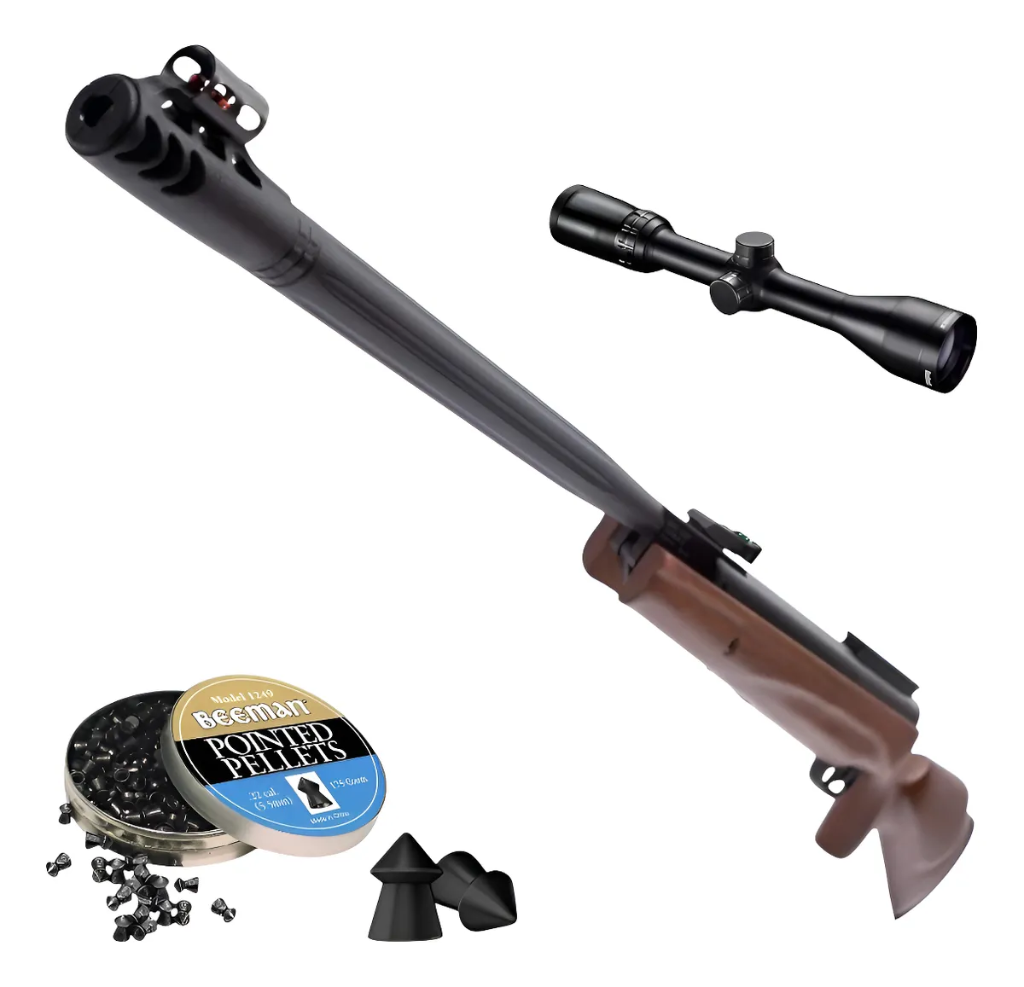 Rifle Carabina Beeman Xtreme Viper 5.5mm + Diabolos Madera 5.5 Mm