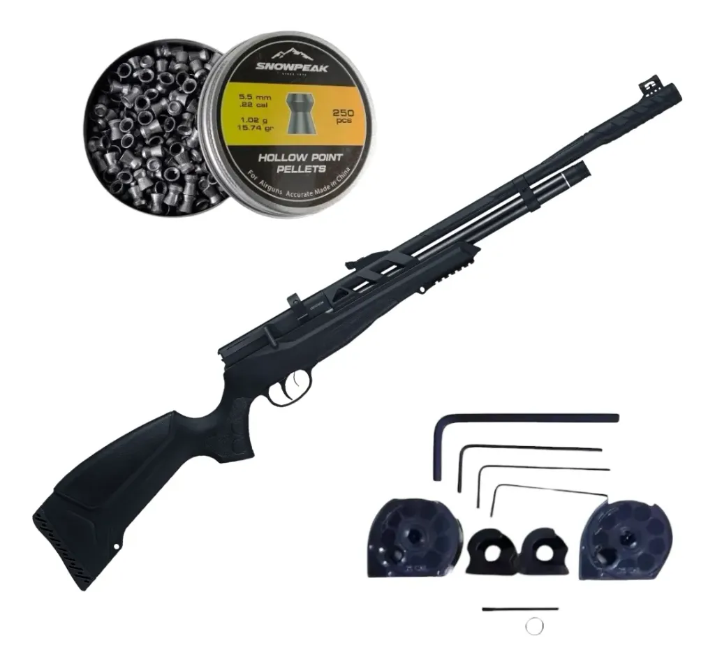 [KT.1320_55.HPP1574_55] Rifle Pcp Raider Polimero Beeman De 10 Diabolos + Diabolos