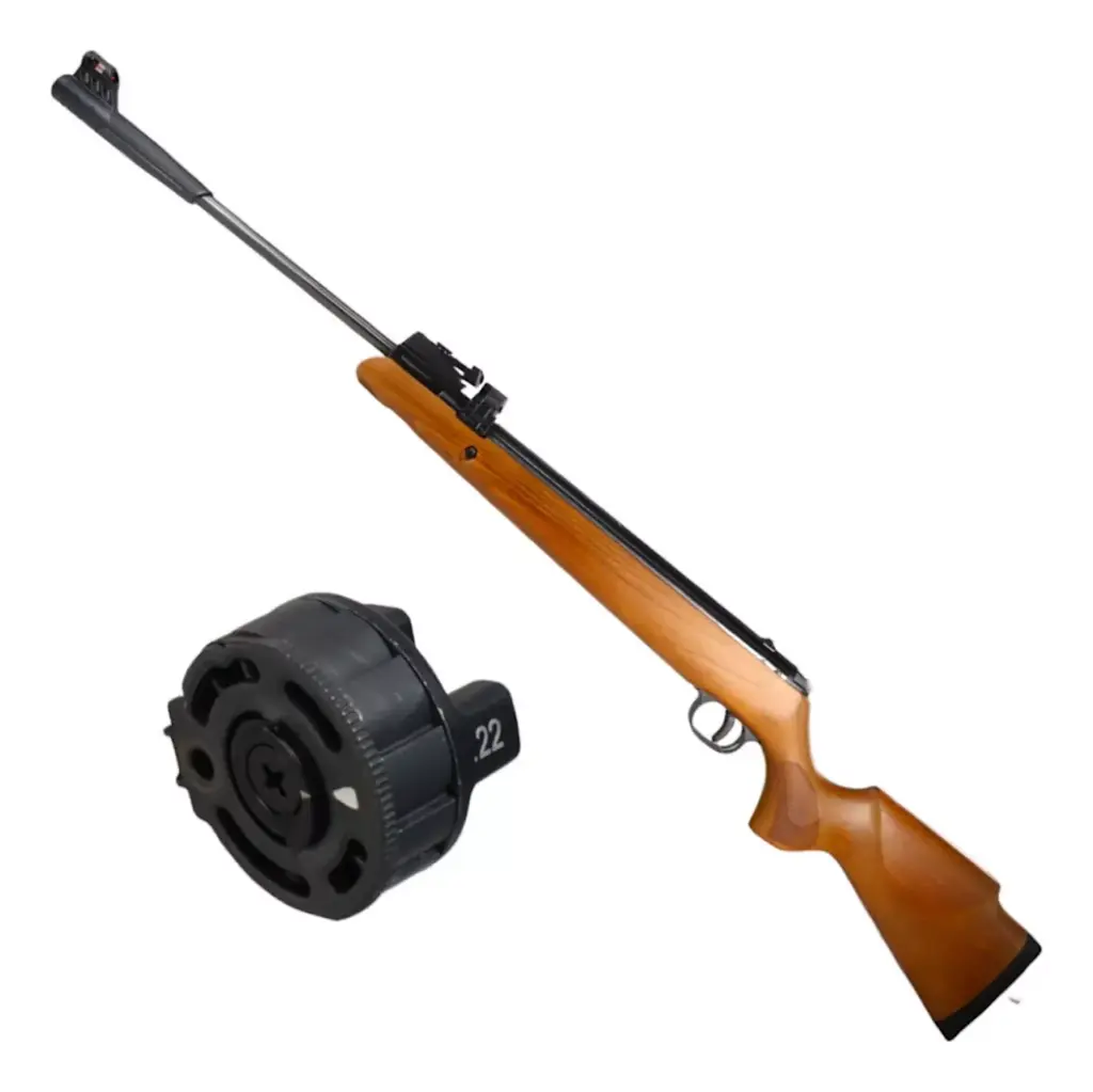 [FG1AZ.GR1250X.55] AZTK Rifle NitroPistón 5.5 mm LEON Alta Potencia con Cargador de 12 tiros